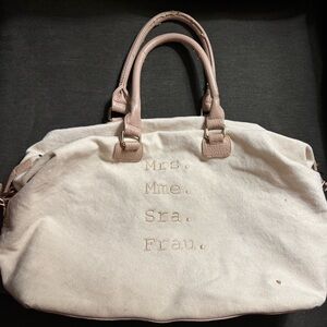 BHLDN Honeymoon Canvas Duffel Bag